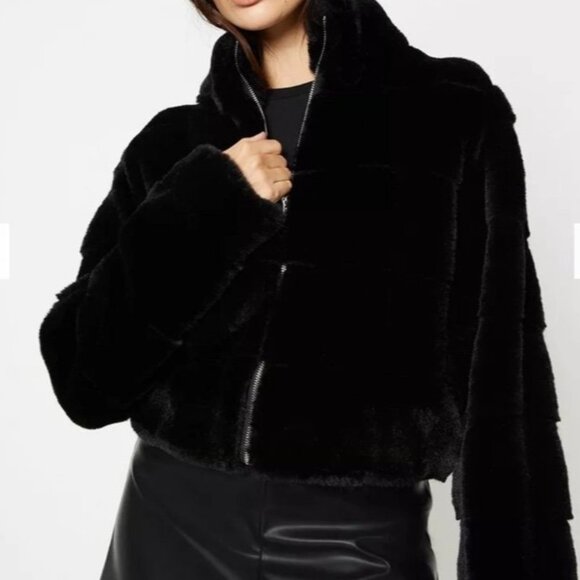Dorothy Perkins Faux Fur Jacket size small - Picture 1 of 3